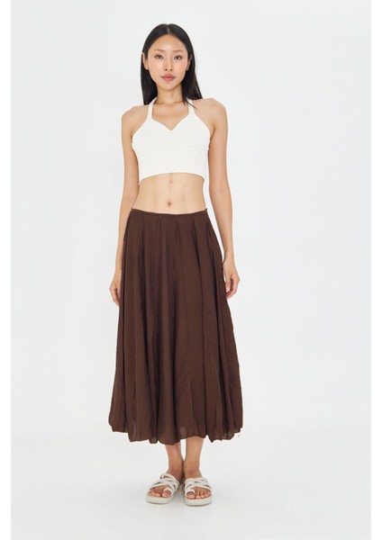 Parçalı Ince Midi Etek