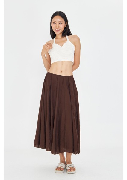 Parçalı Ince Midi Etek