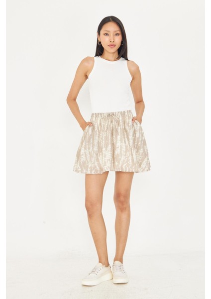 Desenli Mini Etek