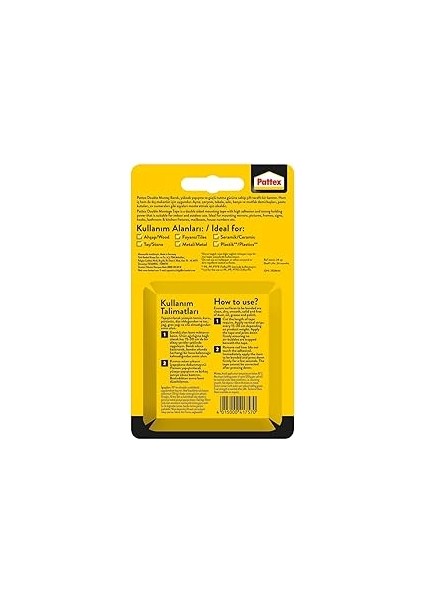 Pattex 120 kg Double Montaj 19MM x 1.5mm Çift Taraflı Bant modelleri