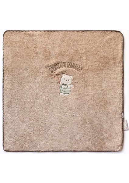 Sweet Magıc Ayıcık Nakışlı Peluş Battaniye - 90X90 - Atabay - FLE226163 - Bej - 0 - 12 Ay - FLE226163-BEJ-0 - 12 Ay Bej