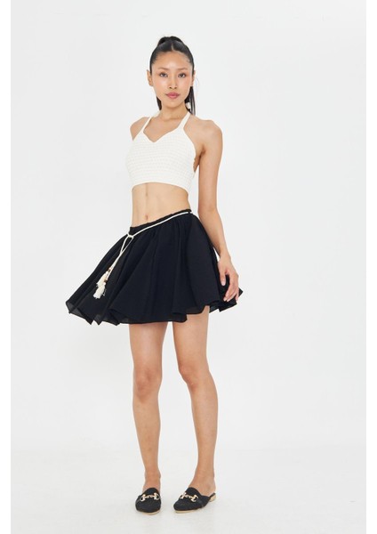 Parçalı Mini Etek