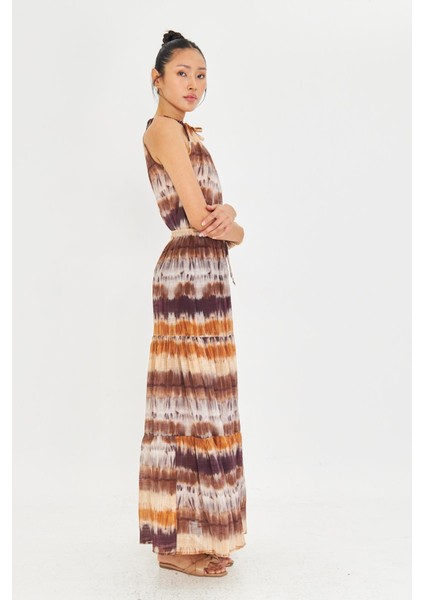 Desenli Fırfırlı Astarlı Uzun Etek indirimleri