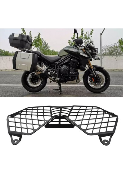 Motosiklet Far Grille Kalkanı Koruma Lambası Kapak Koruyucusu Tiger Tiger 800 2010-2017 &amp Explorer 1200 2012-2017 (Yurt Dışından) indirimleri