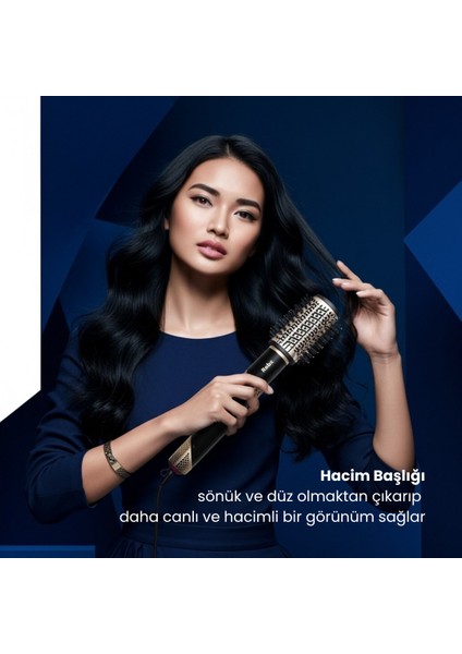 818 11 Başlık Multi Styler Hava Üflemeli Saç Şekillendirme Kurutma Çok Fonksiyonlu Ultra Set indirimleri