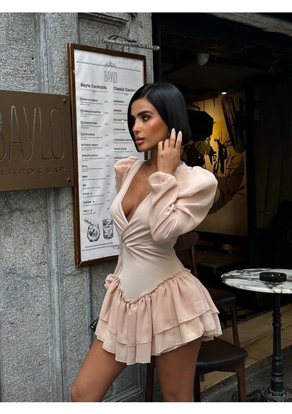 Iris Vatkalı Mini Elbise fırsatları