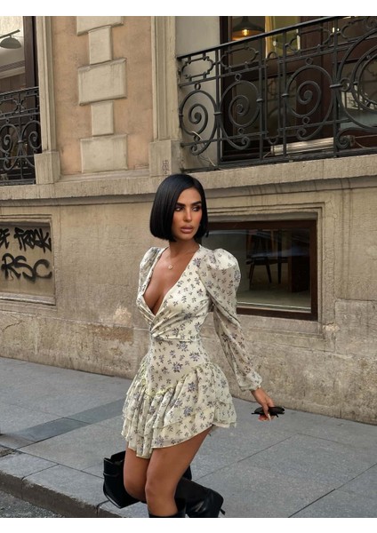 Iris Vatkalı Mini Elbise fiyatları