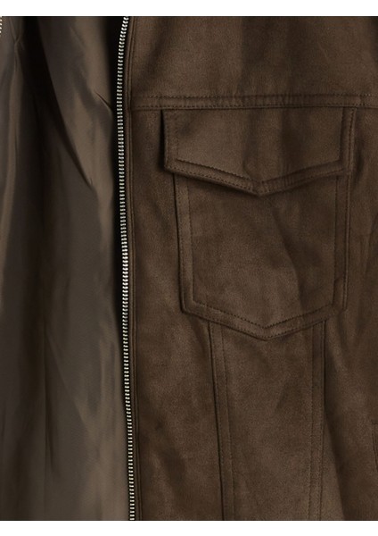 Yeni Sezon Slim Fit Gömlek Yaka Süet Erkek Mont fiyatları