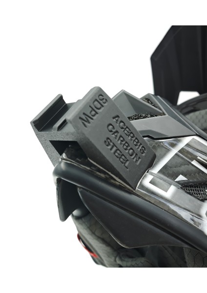 Acerbis Carbon Steel Kask Uyumlu Chinmount Aksiyon Kamera Çene Bağlantı Aparatı Seti