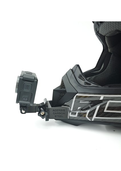 Acerbis Carbon Steel Kask Uyumlu Chinmount Aksiyon Kamera Çene Bağlantı Aparatı Seti fiyatları