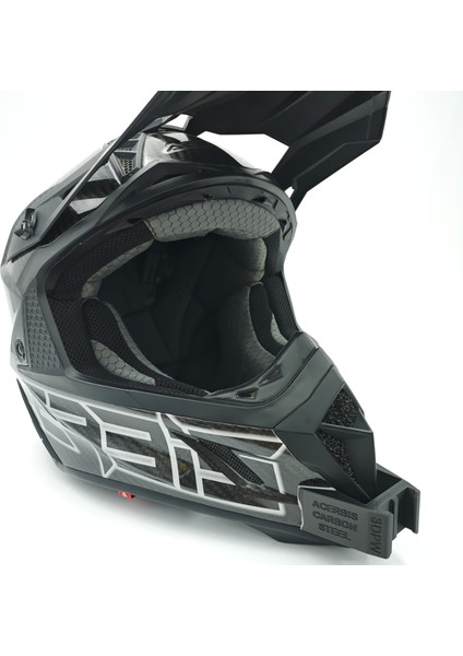 Acerbis Carbon Steel Kask Uyumlu Chinmount Aksiyon Kamera Çene Bağlantı Aparatı Seti