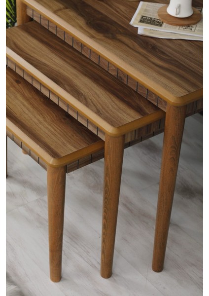 3 Lü Luna Mdf Zigon Sehpa Takımı ,modern 3lü Sehpa , fiyatları