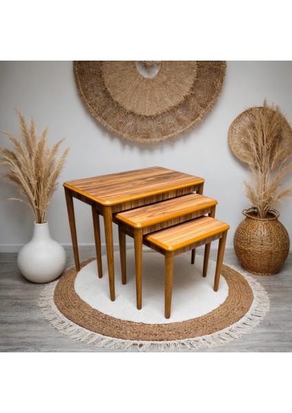 3 Lü Luna Mdf Zigon Sehpa Takımı ,modern 3lü Sehpa , fırsatları