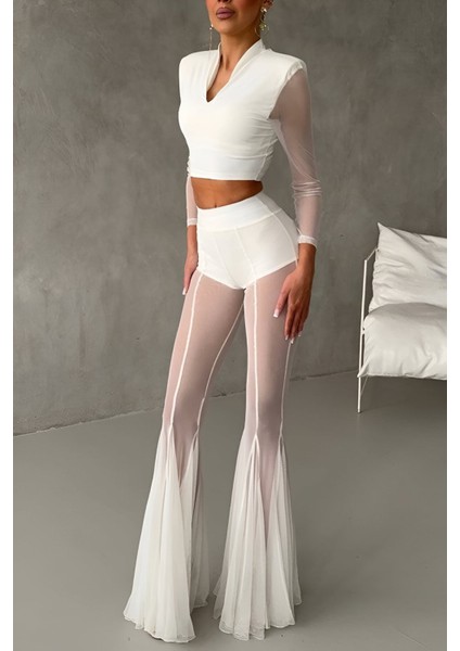 Tül Pantolon & Vatkalı Bluz Takım fiyatları