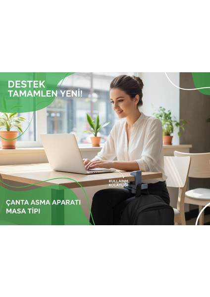Masa Kenarı Organizer & Askı Aparatı – Çanta Tutucu| Çanta Askısı