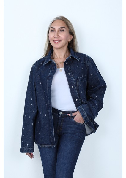 Denim Taşlı Gömlek fiyatları