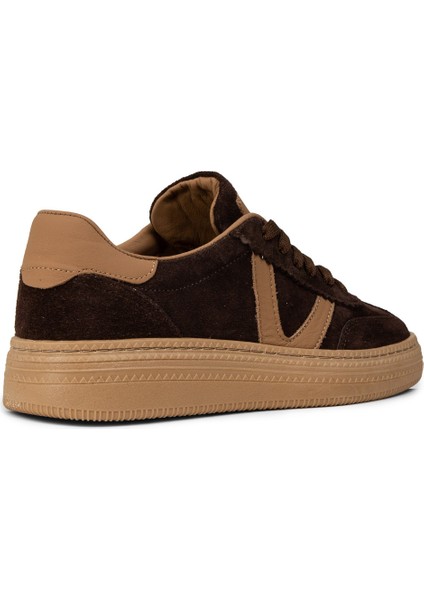 Kadın Hakiki Süet Kahverengi Sneaker Ayakkabı - N0170ZKHVC01 fiyatları