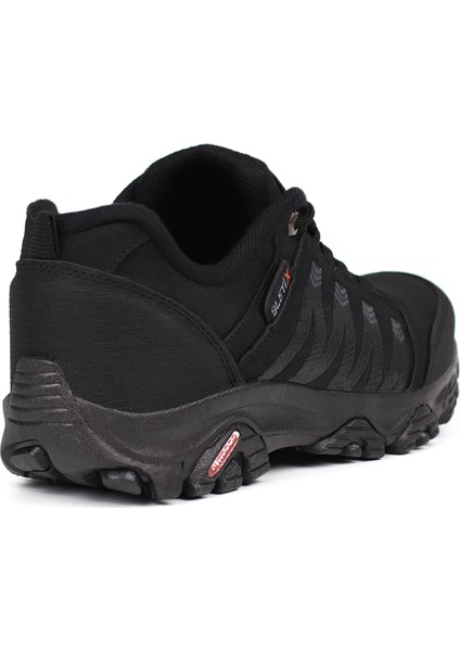 Erkek Siyah Füme Outdoor Trekking Ayakkabı Kaymaz Taban Suya Dayanıklı Hafif Rahat Günlük Yürüyüş ve Dağ Spor Ayakkabısı indirimleri