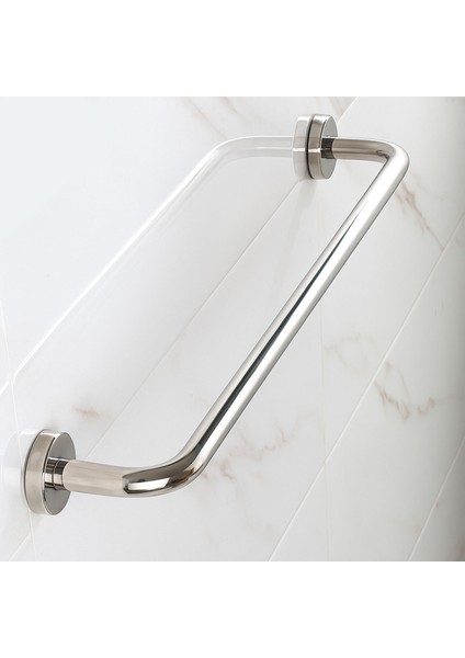 Tutunma Barı 19 Çap 50 cm Paslanmaz Metal Krom Duvar Tipi Banyo ve Wc Destek Tutamağı