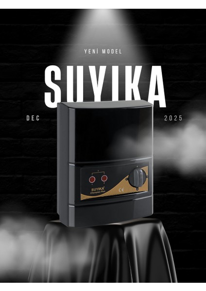 Champion Plus Elektrikli Şofben 8000W Göz Alıcı Parlak Siyah Rengiyle Türkiyede İlk