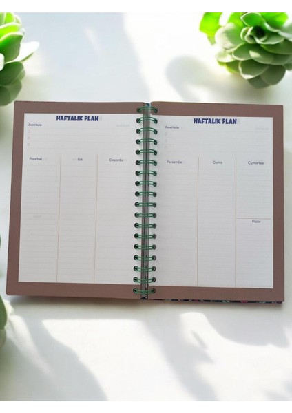 Kedi Tasarımlı Konuşan Ajanda /zamansız Planlayıcı Sert Kapak Ajanda