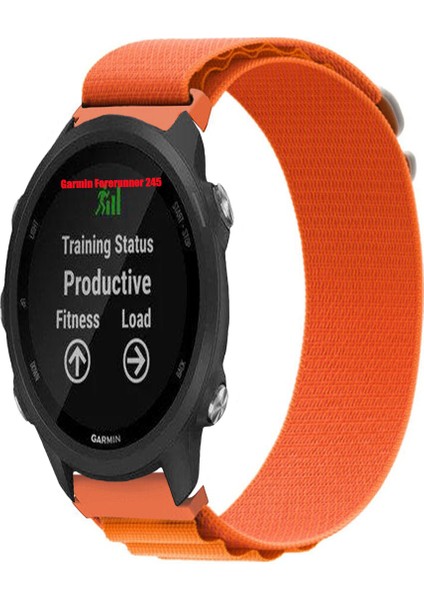 Garmin Forerunner 245 / 245 Music ile Uyumlu Kordon Alpine Loop Döngü Spor Kayış