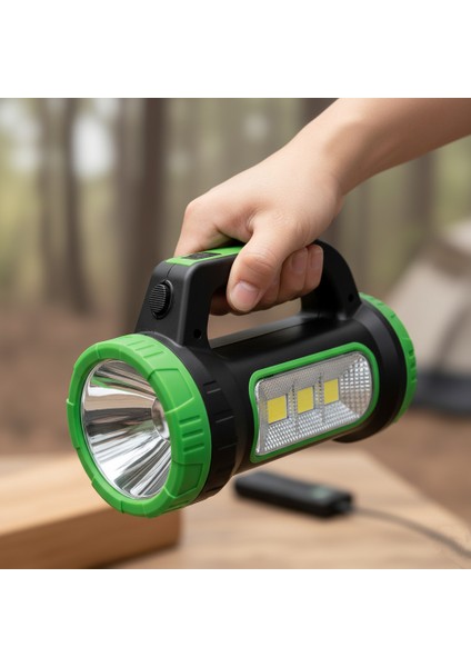 Güneş Enerjili Kamp Feneri 4 Modlu, USB Şarjlı Sabit Fokus Aydınlatma modelleri