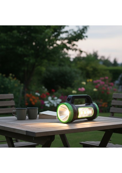 Güneş Enerjili Kamp Feneri 4 Modlu, USB Şarjlı Sabit Fokus Aydınlatma fırsatları