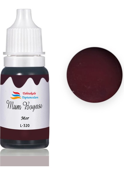 Mum Boyası Sıvı Pigment Boya 20 ml Mor - L320