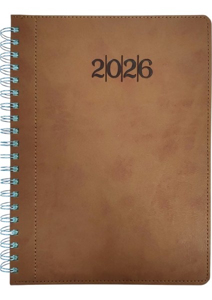 2026 Haftalık Ajanda Spiralli 20X28
