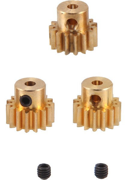 3pcs 3.175MM Mil Pirinç Pinyon Motor Dişli 32DP 48DP 64DP M0.8 1/10 1/8 Rc Araç 3650 3660,15T (Yurt Dışından) modelleri