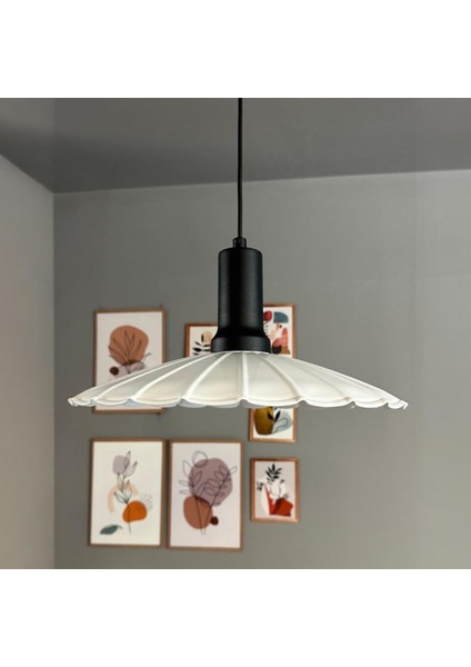 Risso Beyaz Metal Büyük Avize Siyah Fener Başlık Tekli Rustik Cafe Mutfak Modern Sarkıt Aydınlatma indirimleri