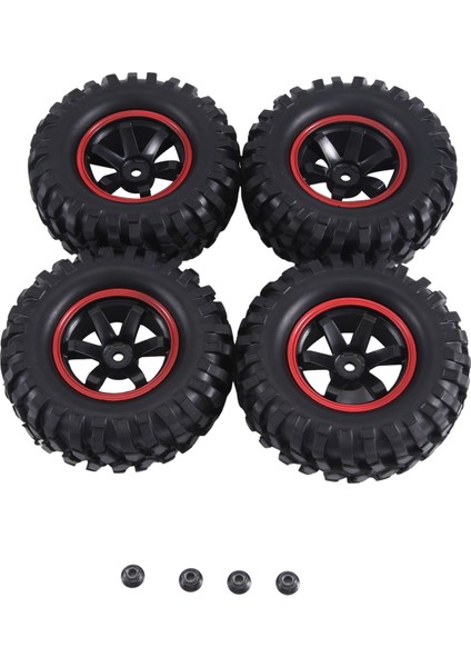 4pcs 96MM 1.9 Inç Kauçuk Lastikler/lastikler ve Eksenel SCX10 Için Tekerlek Jantları D90 Tamiya CC01 1:10 Rc Rock Crawler Araba, A (Yurt Dışından)