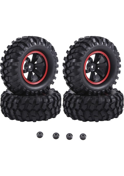 4pcs 96MM 1.9 Inç Kauçuk Lastikler/lastikler ve Eksenel SCX10 Için Tekerlek Jantları D90 Tamiya CC01 1:10 Rc Rock Crawler Araba, A (Yurt Dışından) modelleri