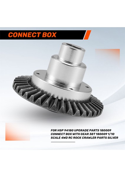 Hsp 94180 Için Yükseltme Parçaları 180009 Gear ile Bağlan Kutusu 38T 180009 1/10 Ölçek 4WD Rc Rock Trawler Parçaları Gümüş (Yurt Dışından) fırsatları