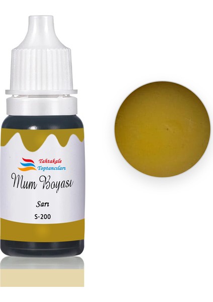 Mum Boyası Sıvı Pigment Boya 20 ml Sarı - S200