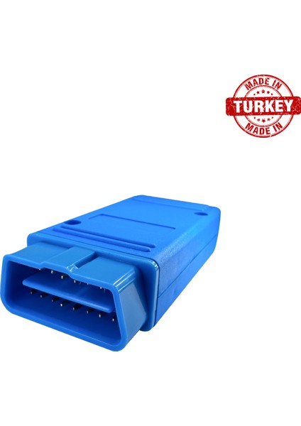 Obd2 Konnektörü Obd2 Adaptörü Obd Erkek Fiş Boş Kutu + Mavi