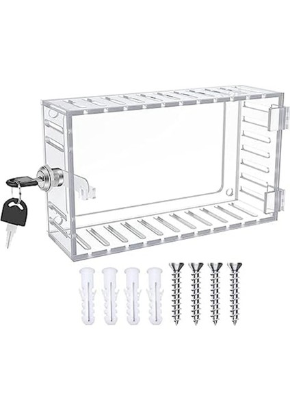 Kilitli Evrensel Termostat Koruması Evrensel Kombinasyon Kilidi Kutusu Şeffaf Akrilik Termostat Güvenlik Kilidi (Yurt Dışından)