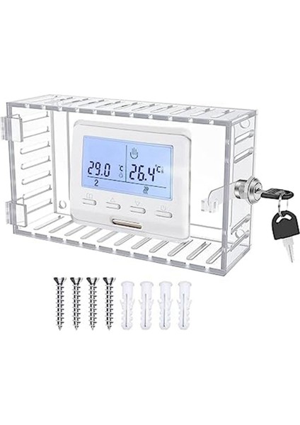 Kilitli Evrensel Termostat Koruması Evrensel Kombinasyon Kilidi Kutusu Şeffaf Akrilik Termostat Güvenlik Kilidi (Yurt Dışından) fiyatları