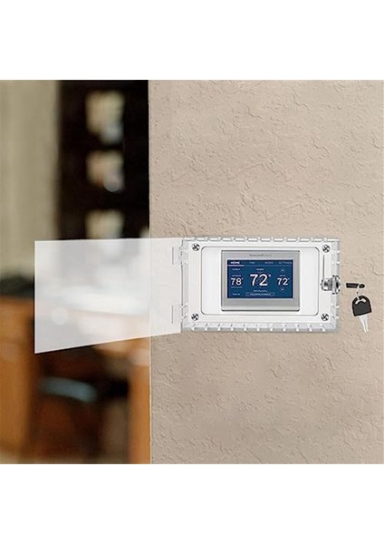 Kilitli Evrensel Termostat Koruması Evrensel Kombinasyon Kilidi Kutusu Şeffaf Akrilik Termostat Güvenlik Kilidi (Yurt Dışından) indirimleri