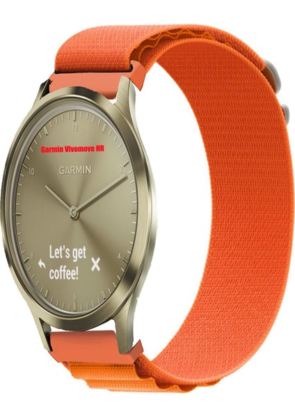 Garmin Vivomove Luxe , Style , Trend , Hr ile Uyumlu Kordon Alpine Loop Döngü Spor Kayış