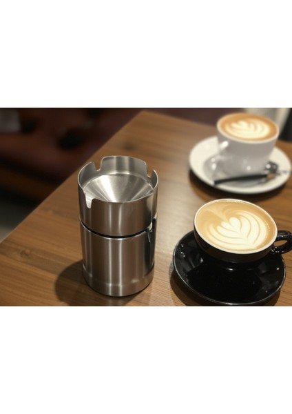 Paslanmaz Çelik Kapaklı Küllük Dış Mekan & Iç Mekan Modern Tasarım fiyatları