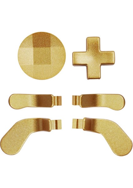 Xbox One Series 2 Için 6pcs Metal Denetleyici Parçaları 4 Kürekler 2 D-Pad Oyun Değiştirme Kontrolör Bileşeni Set D (Yurt Dışından)