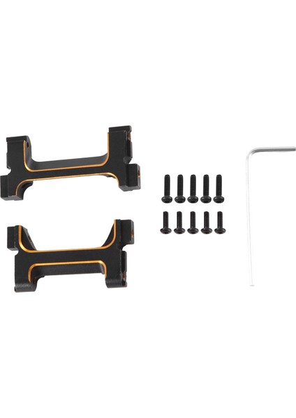 Pirinç Siyah Kaplama Ön Arka Tampon Servo Montajlar Tampon Koruyucu Standı Traxxas 1/18 TRX4M Rc Paletli Araba Altın (Yurt Dışından) fiyatları