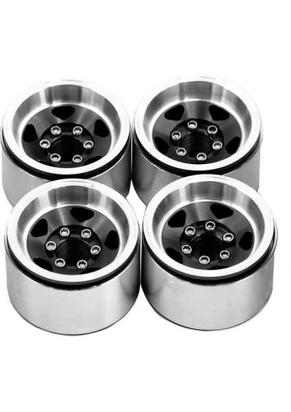 4pcs 1.0 Inç Alüminyum Alaşım Beadlock Tekerlek Göbek Jantları Rc Paletli Araba Eksenel SCX24 1/18 TRX4M Tekerlek Parçaları, Siyah (Yurt Dışından) fiyatları