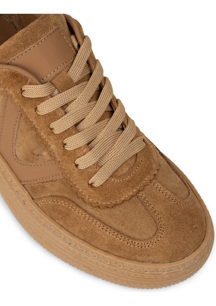 Kadın Hakiki Süet Taba Renk Sneaker Ayakkabı - N0170ZTBAC01 indirimleri