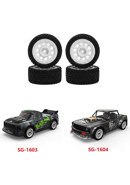 2 Set Rc Araba Parçası: 1 Set Rc Araç Tekerlek Lastik Lastikleri ve 1 Set Ön Direksiyon Kupası Tekerlek Koltuğu (Yurt Dışından) fırsatları