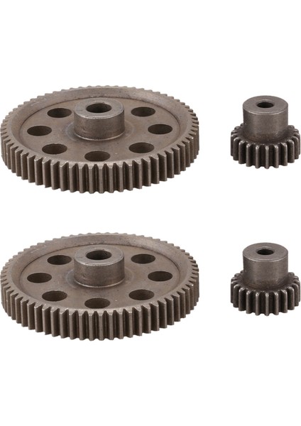 4pcs (21T+64T) 11184 &amp; 11181 Diferansiyel Metal Ana Dişli 64T Motor Dişli 21T (Yurt Dışından)