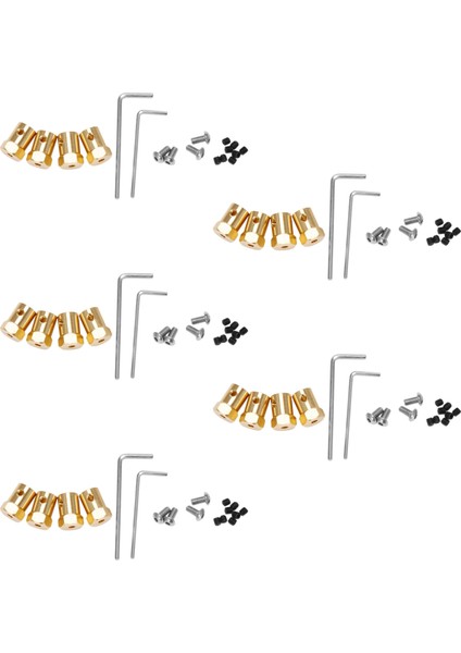 20pcs 5mm ila 12mm Pirinç Birleştirici Tekerlek Hub Hub Hex Adaptörü WPL B14 B16 B24 B36 C14 C24 MN D90 D91 RC Araba Yedek Parçaları (Yurt Dışından)
