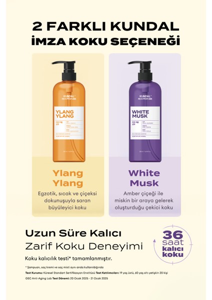 Parfüm Etkili Besleyici ve Nemlendirici Şampuan Kundal Rich Perfume Shampoo 500ML (White Musk) indirimleri